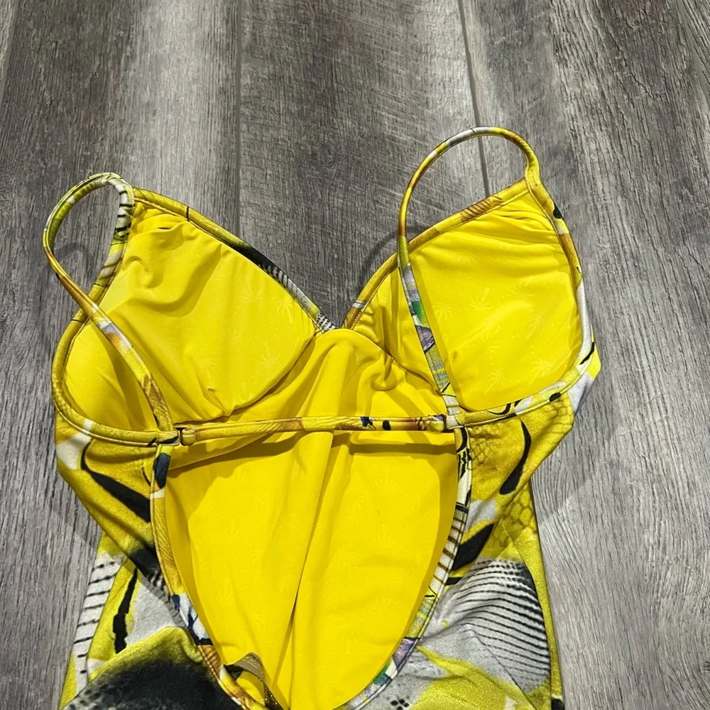Aqua De Coco Yellow‎ One Piece Swimsuit